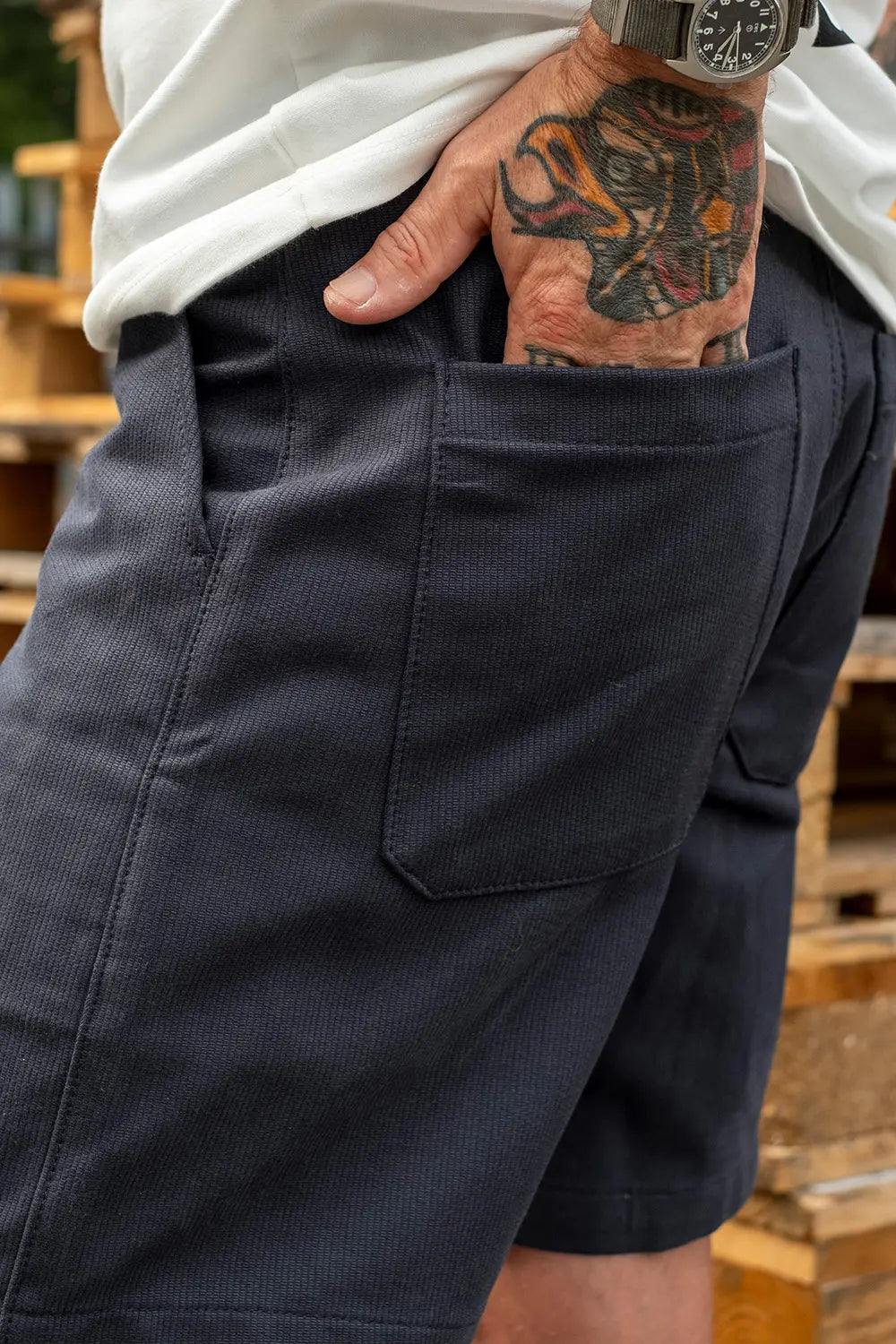 Billy Shorts / Navy Bedford Cord