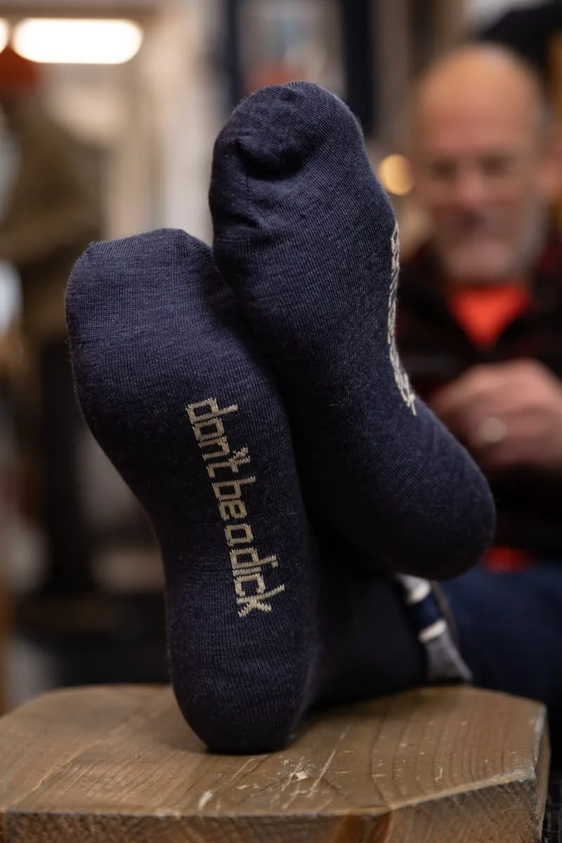 Merino Navy Dick Socks