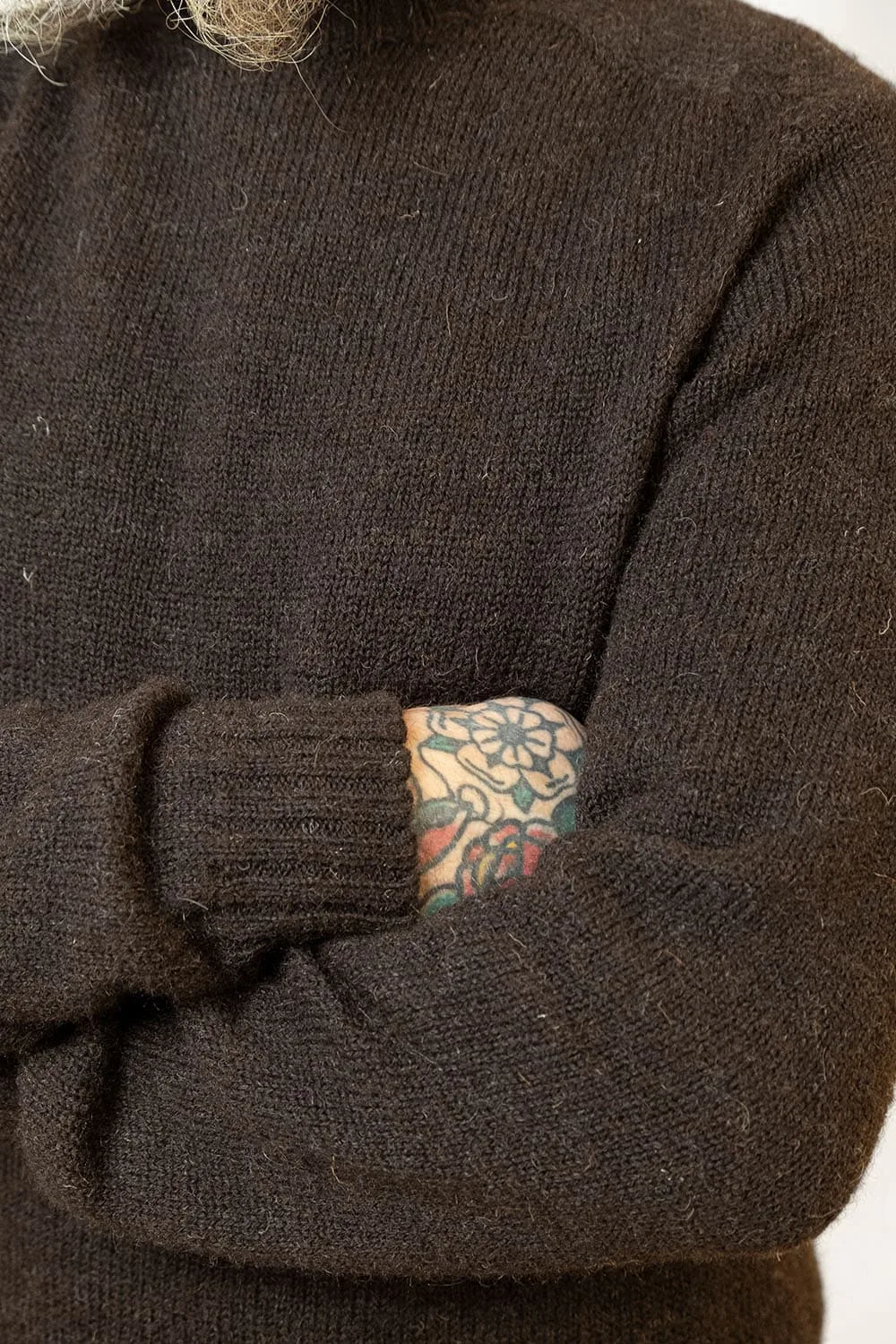 True Voe Shetland Jumper / Bitter Chocolate