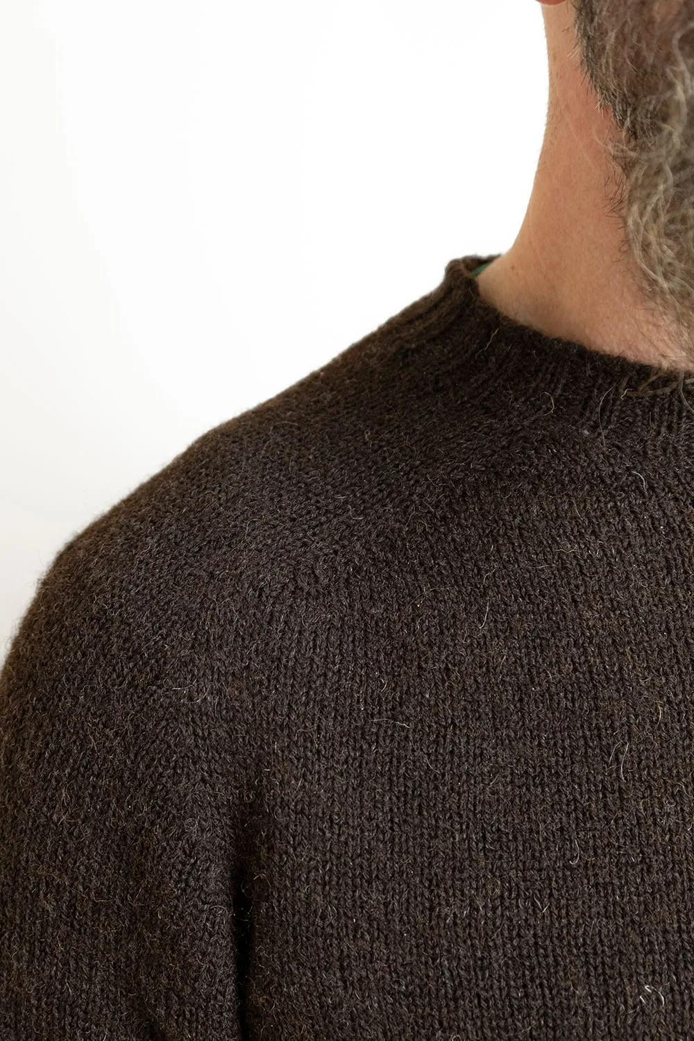 True Voe Shetland Jumper / Bitter Chocolate