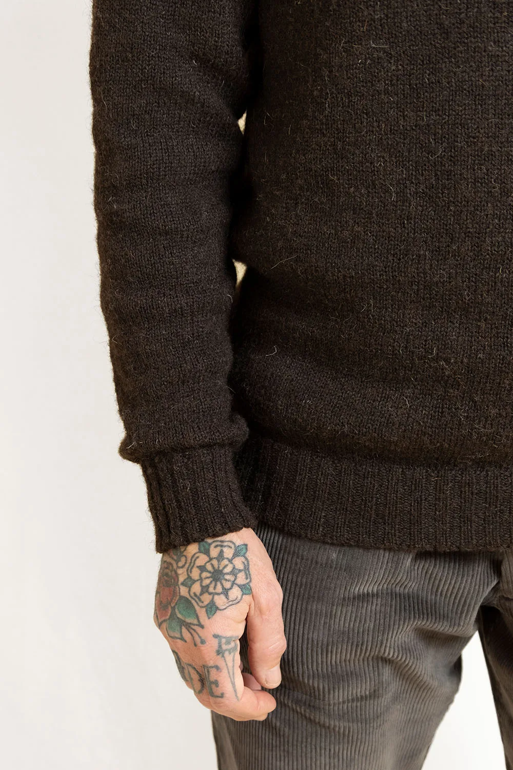 True Voe Shetland Jumper / Bitter Chocolate