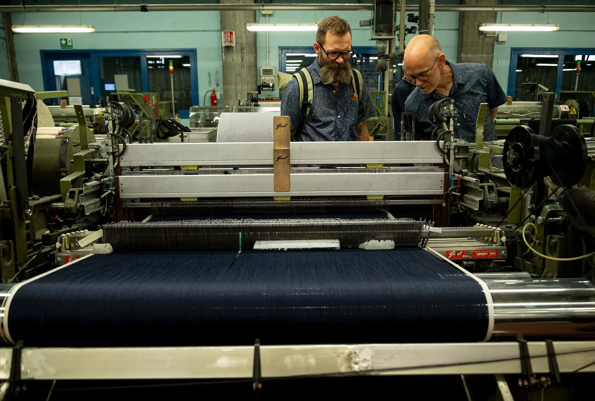 HebTroCo denim on the Selvedge loom at Candiani in Milan