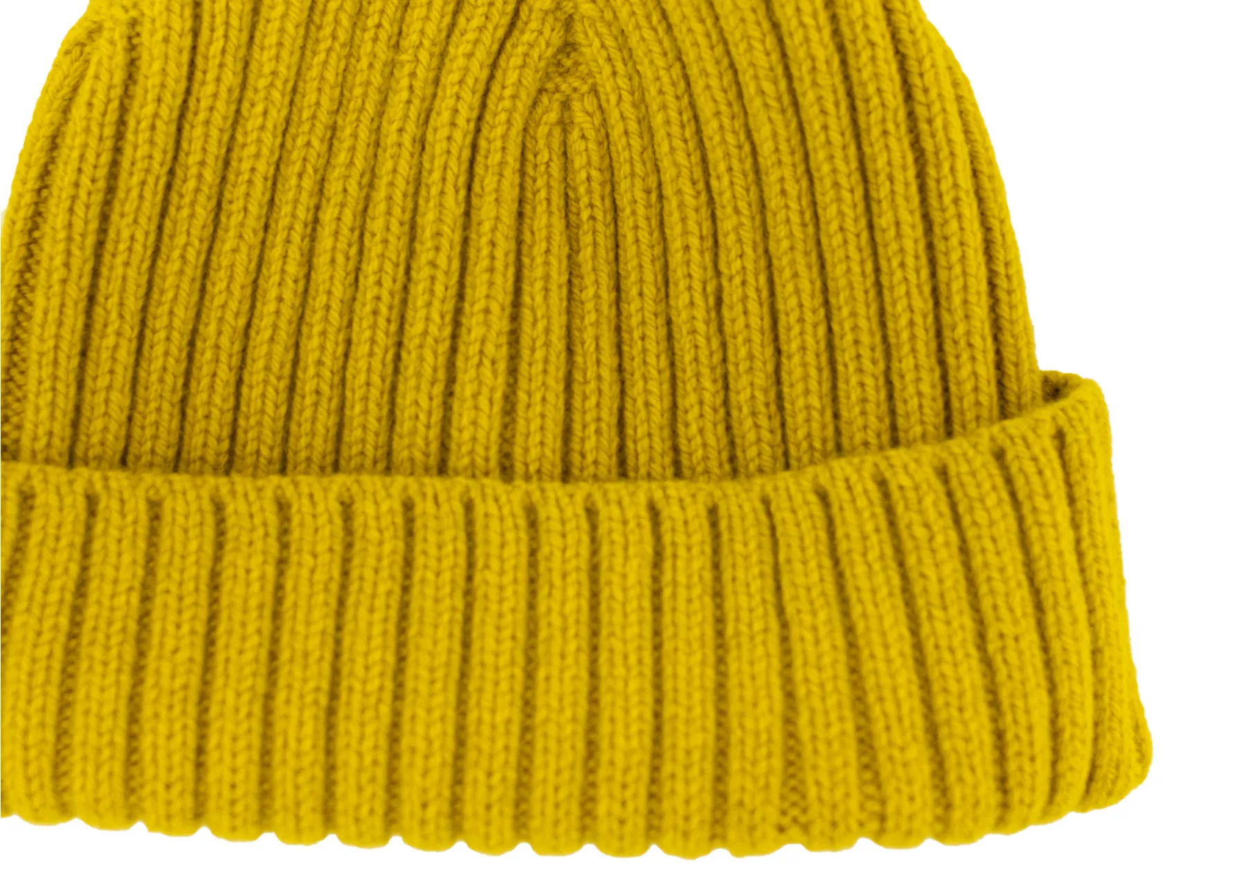Rib Lambswool Beanie / Turmeric
