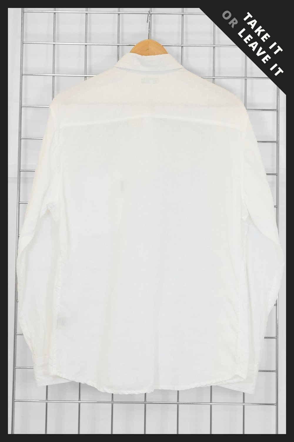 TAKE #69: Linen Shirt / White – Size S
