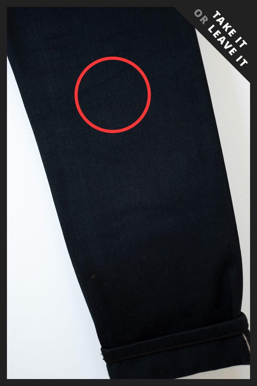 TAKE #75: M16 16oz Jeans / Double Black – Size 32/28
