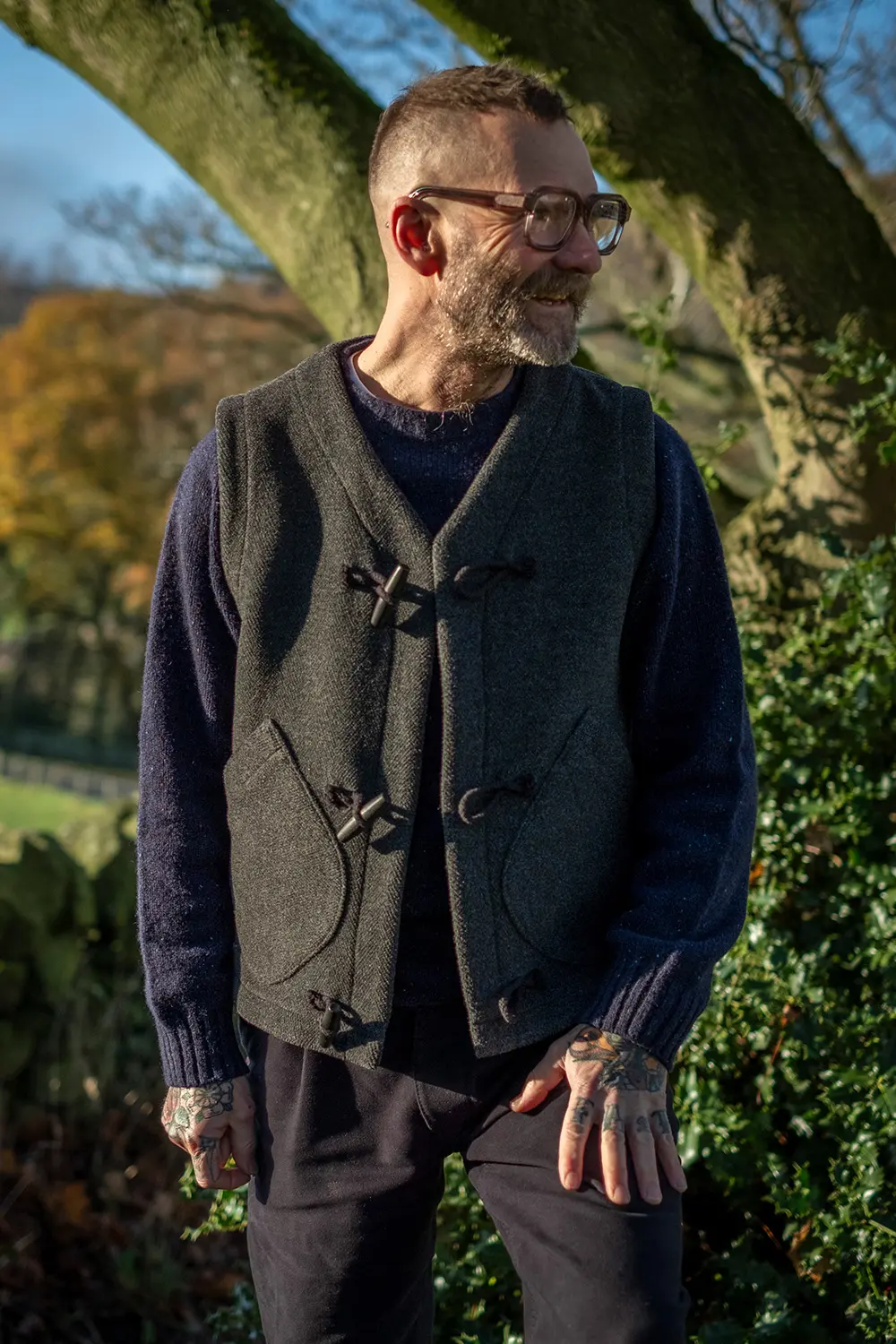 Duffle Vest Teasel Grey