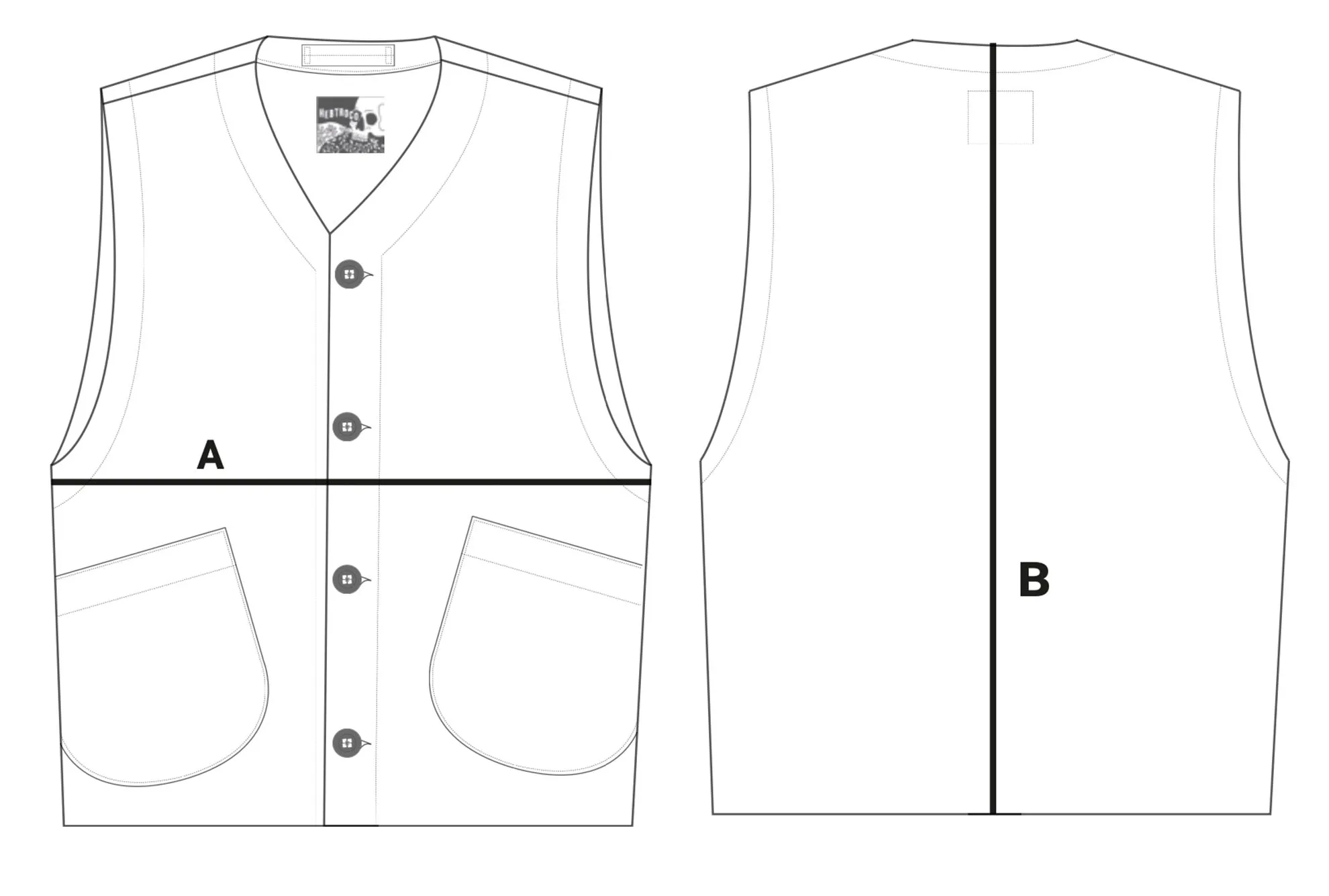 Melton Vest / Grey
