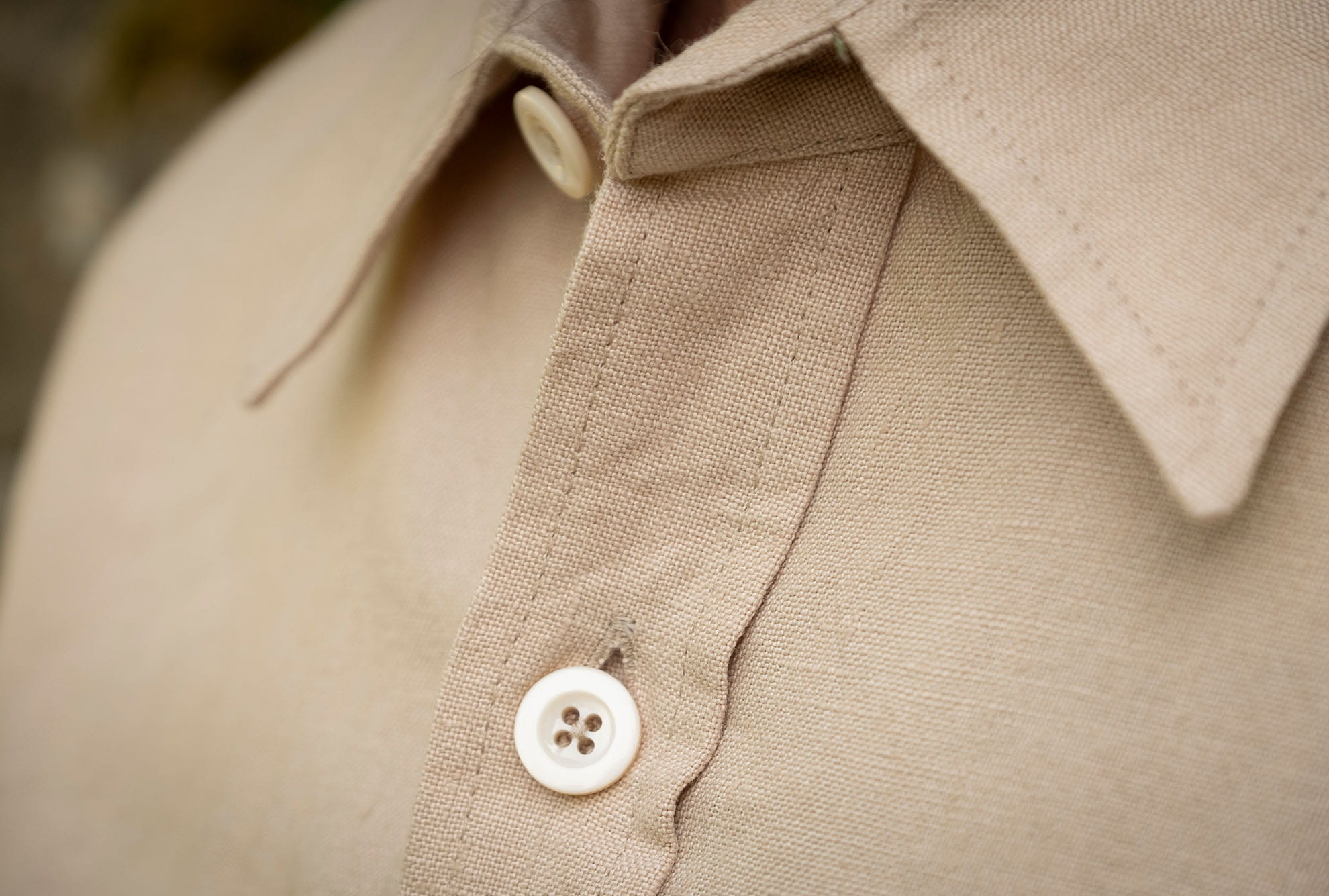 Buff Linen Overshirt
