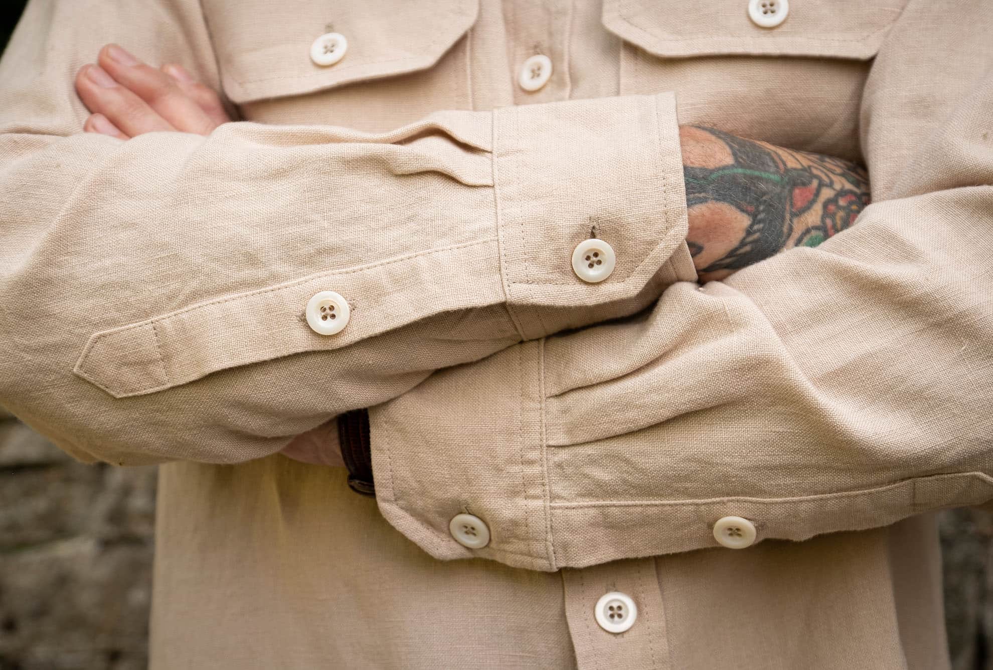 Buff Linen Overshirt