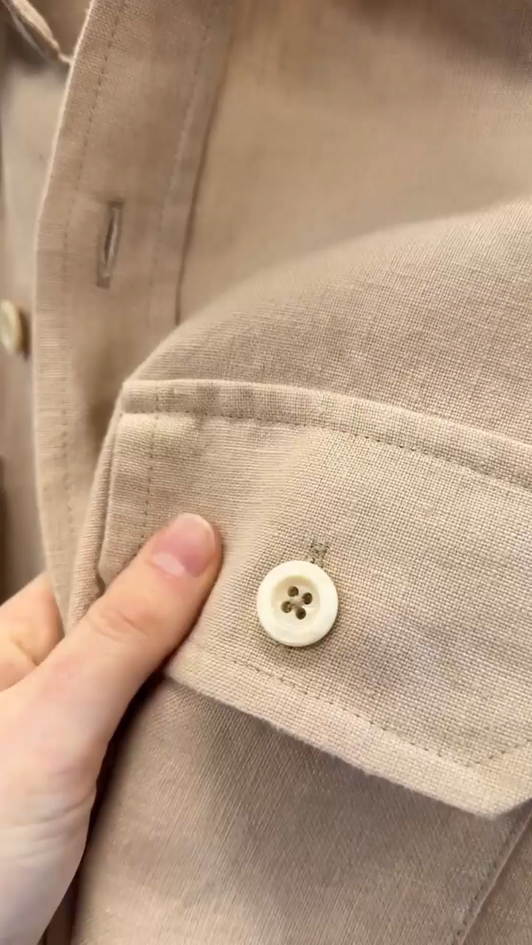 Buff Linen Overshirt