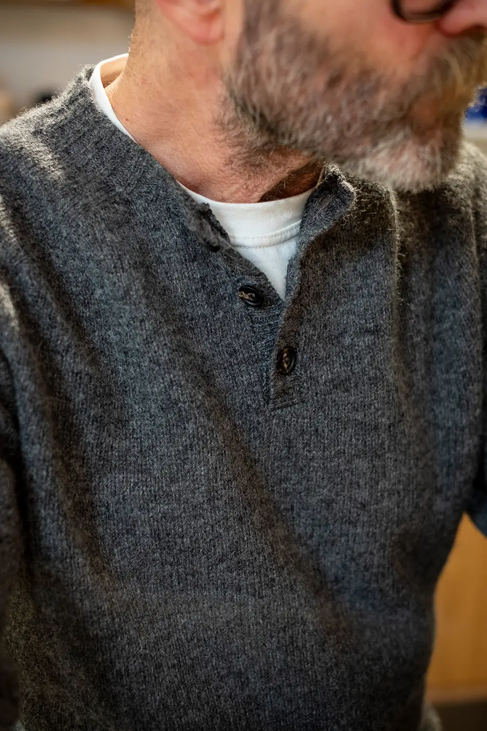 Henley Basalt Jumper